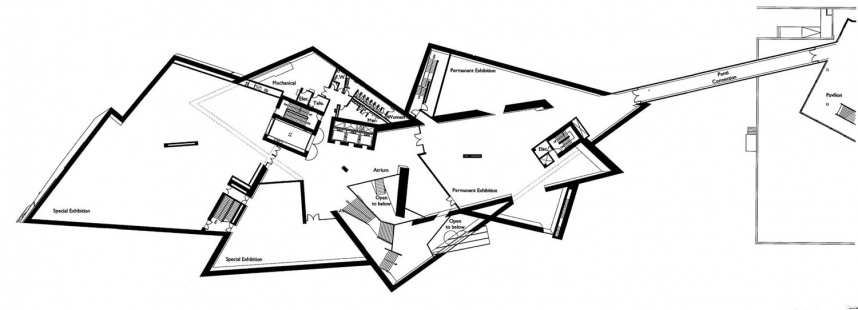 Přístavba Muzea umění v Denveru - 2. NP