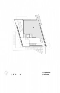 Knut Hamsun Center - Půdorys 2.np - foto: Steven Holl Architects