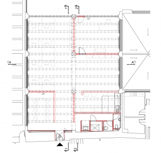 Vlastní prostory architektonického ateliéru Rala - Půdorys