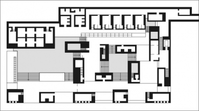 Termální lázně - Půdorys hlavního patra