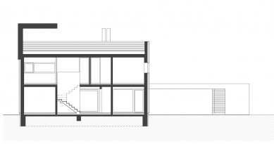 Rodinný dům v Třešňové ulici - Řez