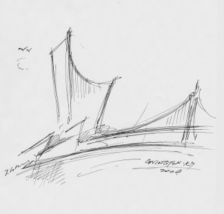 The Ascent at Roebling’s Bridge - <translation>Sketch</translation>