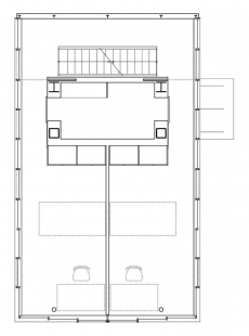 Wall less house - Půdorys 1.np - foto: Tezuka Architects