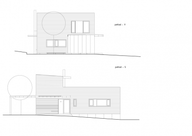 Dům pro vlastní rodinu - Pohledy východní a severní - foto: Marie Procházková