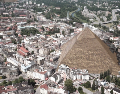 Cheops Pyramid above Ostrava