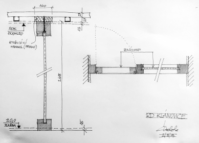 Rodinný dvojdům pro surfaře - Detail - dveře