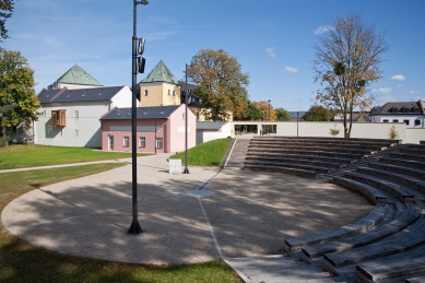 Centrum města Velká Bystřice - Amfiteátr - foto: Zdeněk Sodoma