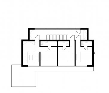 Rodinný dům v Beskydech - Půdorys 2NP - foto: © Kamil Mrva
