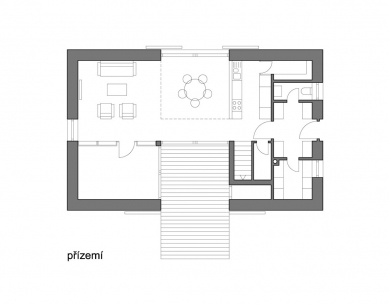 Rodinný dům v Popovičkách II - Přízemí