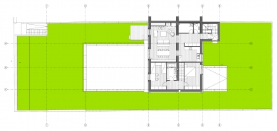 Přestavba a dostavba rodinného domu v Praze - 1NP