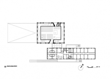 San Paolo Church in Foligno - Půdorys patra - foto: Doriana e Massimiliano Fuksas