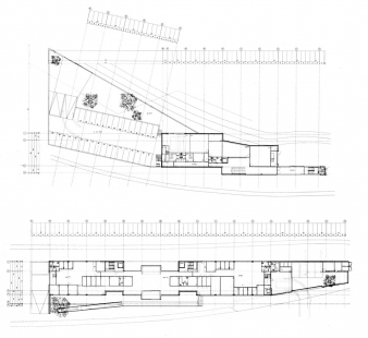 Hlavní sídlo policie v jižním Limbursku - Půdorys přízemí - foto: IR Wiel Arets Architect & Associates