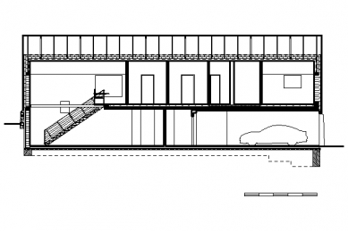 Rodinný dům v Horním Lánově - Řez - foto: SCHAUFLER-ROSKOVEC, s.r.o.