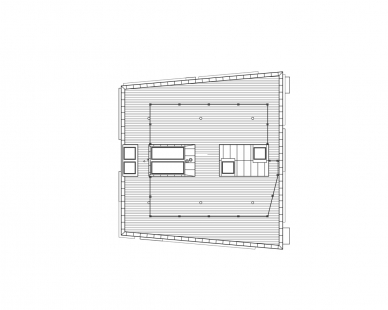 Double house - Výkres střechy - foto: Tham & Videgård Hansson Arkitekter