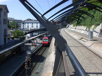 Rozšíření nádraží Stadelhofen - foto: Petr Šmídek, 2002