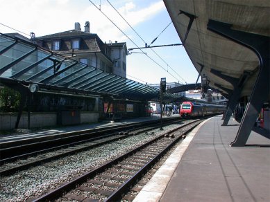 Rozšíření nádraží Stadelhofen - foto: Petr Šmídek, 2002