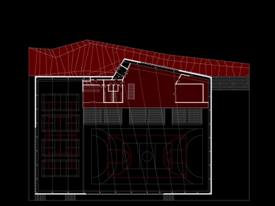 Podčetrtek sports hall - Půdorys přízemí - foto: enota