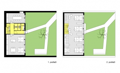 Architektonický ateliér Projektil Architekti - Půdorysy