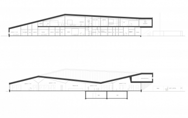 Fagerborg Kindergarden - Podélné řezy - foto: Reiulf Ramstad Arkitekter