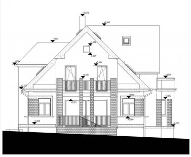 Rekonstrukce a přístavba vilky v Horních Počernicích - Pohled jižní