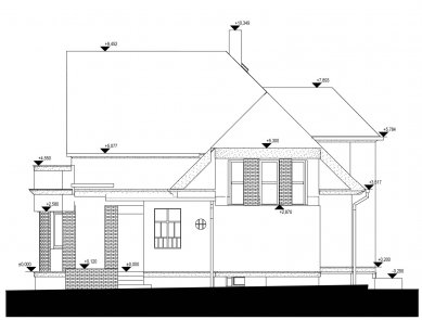 Rekonstrukce a přístavba vilky v Horních Počernicích - Pohled severní