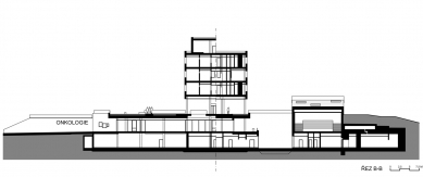 Onkologické centrum FN Plzeň - Řez BB