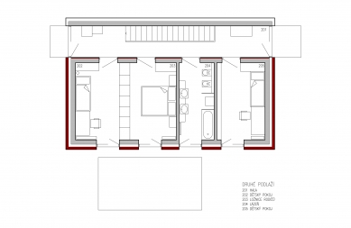 Family House Nový Hradec Králové - Floor plan 2nd floor