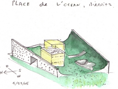 Cité de l'Oceán et du Surf - Skica - foto: Steven Holl Architects