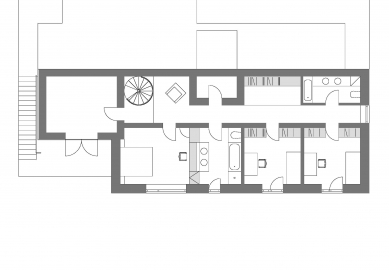 Family House in Všeradice - Floor plan 1st floor