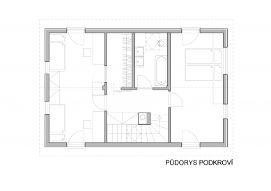 Rodinný dům Horažďovice  - Půdorys 2NP