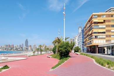 Benidorm West Beach Promenade - foto: Petr Šmídek, 2011