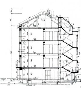 Nájemné domy v Provazníkově ulici - Řez - foto: Archiv redakce