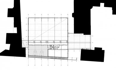 Sportovní a volnočasová přístavba ke škole - Půdorys 2NP