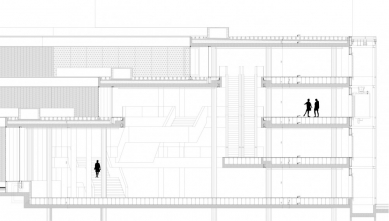 Městský soud a matrika - Detailní řez - foto: David Chipperfield Architects