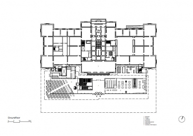 Nové muzeum Stedelijk - Půdorys přízemí - foto: Benthem Crouwel Architects 