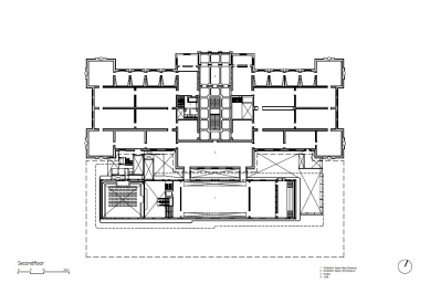 New Stedelijk Muzeum - Půdorys 2.np - foto: Benthem Crouwel Architects 