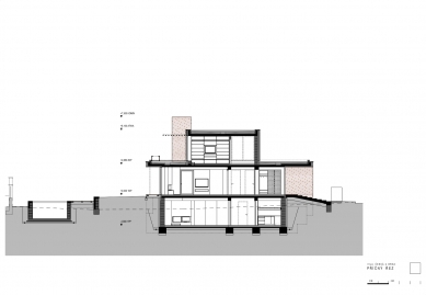 Villa in Czech near Brno - Cross section