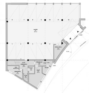 Multifunctional Building – Budějovická - Floor plan 1st floor