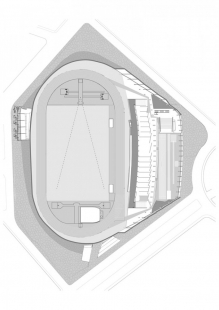 Atletické centrum ostrova Tenerife - Půdorys přízemí - foto: AMP arquitectos