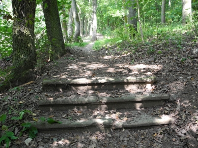 Revitalization of the forest park in Nový Lískovec in Brno - Original stairs - foto: Petr Drápal