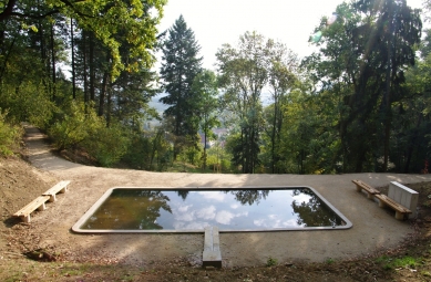 Revitalization of the forest park in Nový Lískovec in Brno - <View of the pool from the future platform> - foto: Vanda Štěpánová