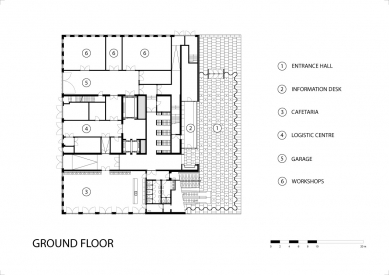 Městské muzeum v Antverpách - Půdorys přízemí - foto: Neutelings Riedijk Architects