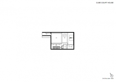 Cube Court House - Půdorys patra - foto: Courtesy of Shinichi Ogawa & Associates