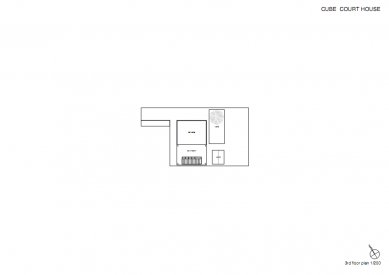 Cube Court House - Půdorys penthouse - foto: Courtesy of Shinichi Ogawa & Associates