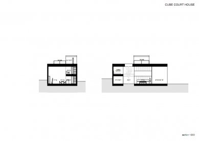 Cube Court House - Řezy - foto: Courtesy of Shinichi Ogawa & Associates