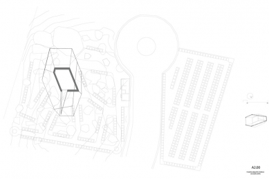 Kaple Západu Slunce - Situace - foto: BNKR Arquitectura