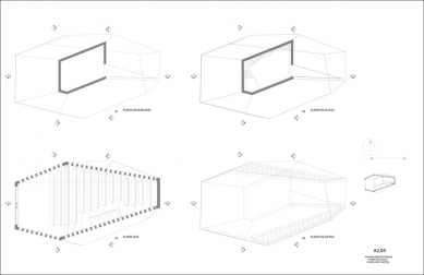 Kaple Západu Slunce - Půdorysy - foto: BNKR Arquitectura