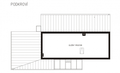 Family house in Čelákovice - Floor plan 3rd floor - foto: Tomáš Adámek