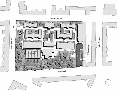 Informační centrum Přírodovědecké fakulty  - Situace