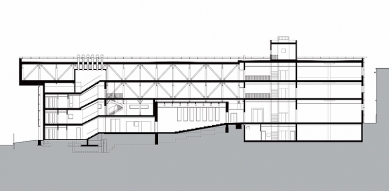 Informační centrum Přírodovědecké fakulty  - Řez